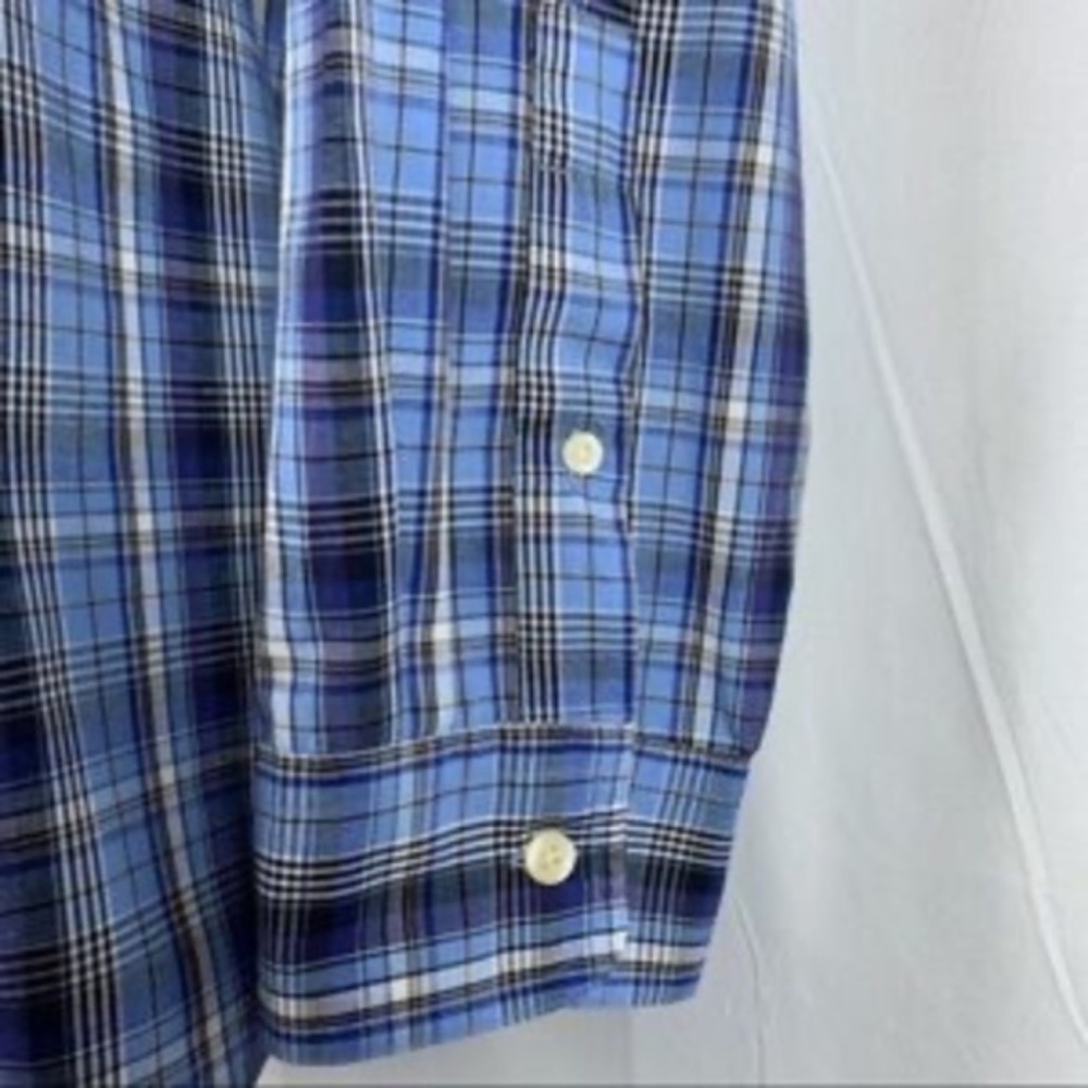 Chaps men's blue long sleeve button down shirt, XL - Picture 6 of 8